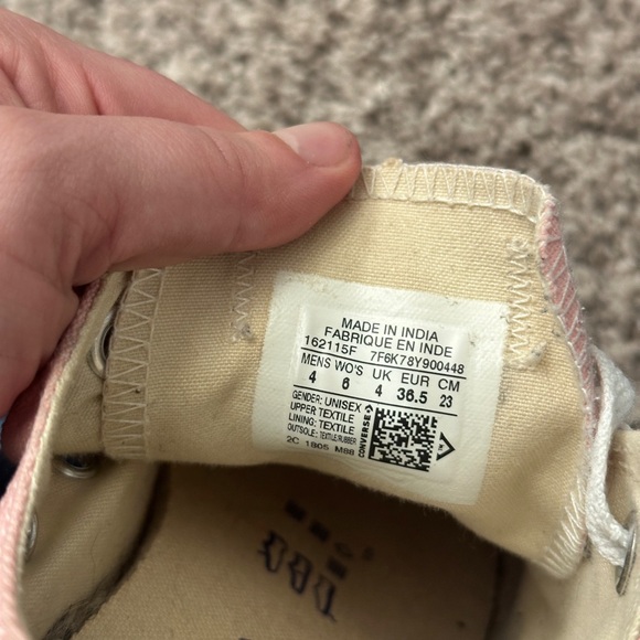 Women's Converse Pink Size 6 - Picture 5 of 5